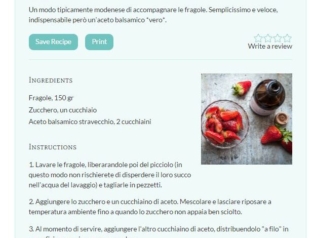 Recipe Card Plugin Wordpress