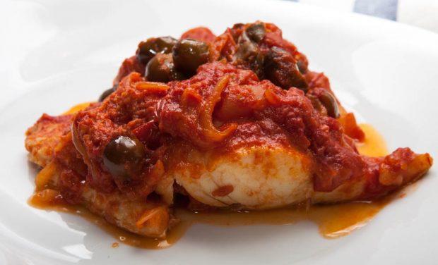 baccala al pomodoro