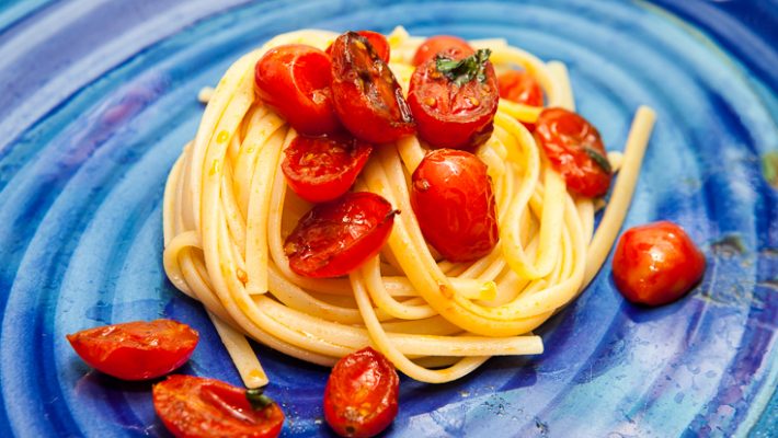 Pasta colatura di alici e pomodorini